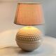 Pale pink ceramic lamp from the 90s