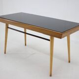 1960s Coffee Table With Opaxit Glass, Czechoslovakia