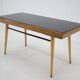 1960s Coffee Table With Opaxit Glass, Czechoslovakia