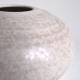 Vintage white ceramic ball vase