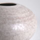 Vintage white ceramic round vase