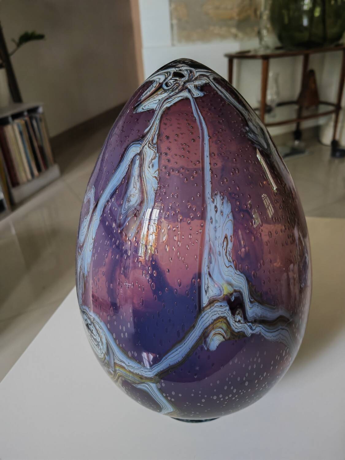 XXL blown glass egg