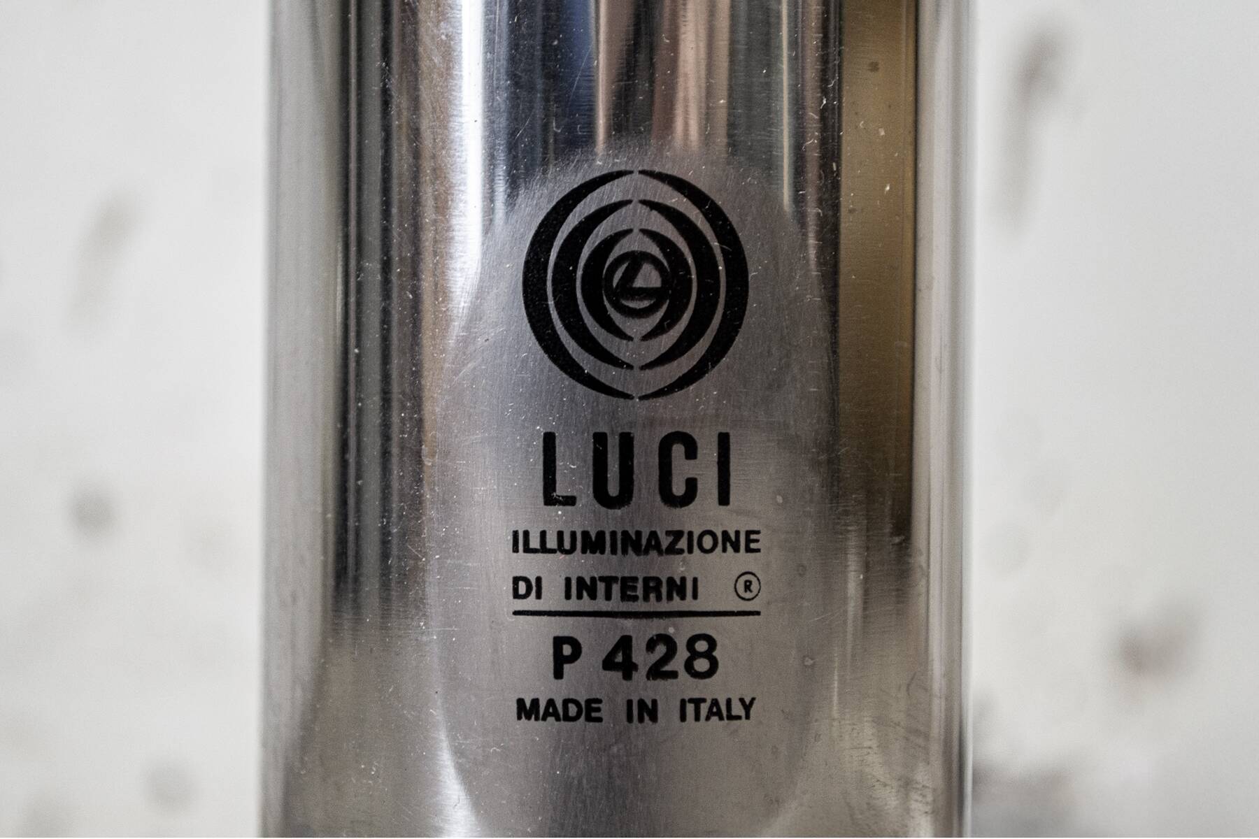 Lampadaire P428 Pia Guidetti Crippa pour Luci, Italie, années 1970