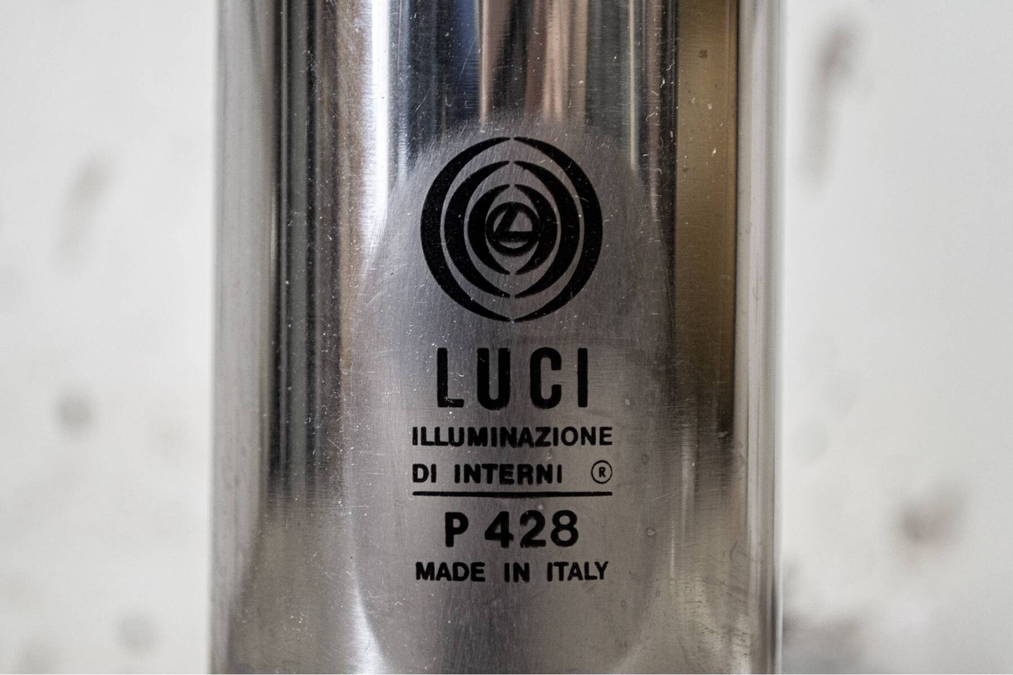 Lampadaire P428 Pia Guidetti Crippa pour Luci, Italie, années 1970