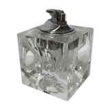 70s glass cube table lighter