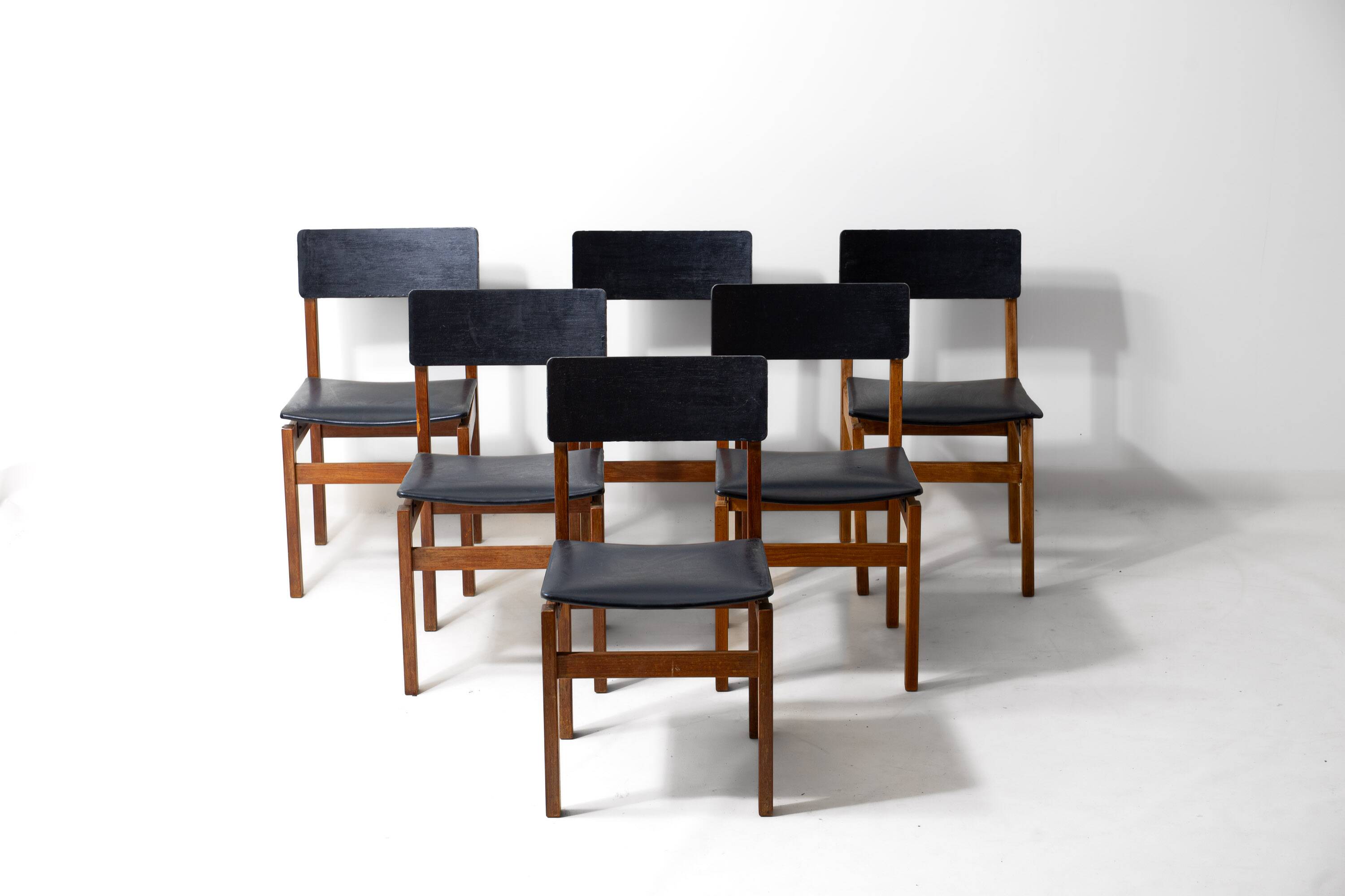 Mid-century set of 'Abstracta' chairs by De Jos de Mey