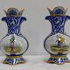 Paire de vases en faïence de quimper - fin xixe