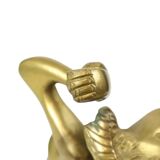 Sculpture de style Art déco femme nue en laiton massif