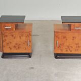 Jindrich Halabala dressing table and bedside tables for Up Zavody 1950