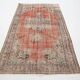 Tapis Vintage Corail Médaillon Patiné Chic, 143x235 cm