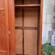 Vintage wardrobe with sliding door