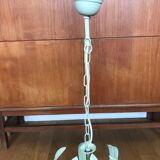 Green water metal chandelier