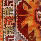 Old turkish Oushak rug 125x84 cm vintage carpet