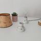 Pair of antique industrial porcelain wall lights