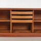 Buffet with roller shutter doors, Danish, vintage, teak, produced by Dyrlund.