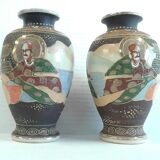 Pair Vases Satsuma
