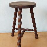Tripod stool spiral feet