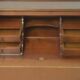 Sloping secretary, Louis XVI style donkey back desk, very good 20th century copy