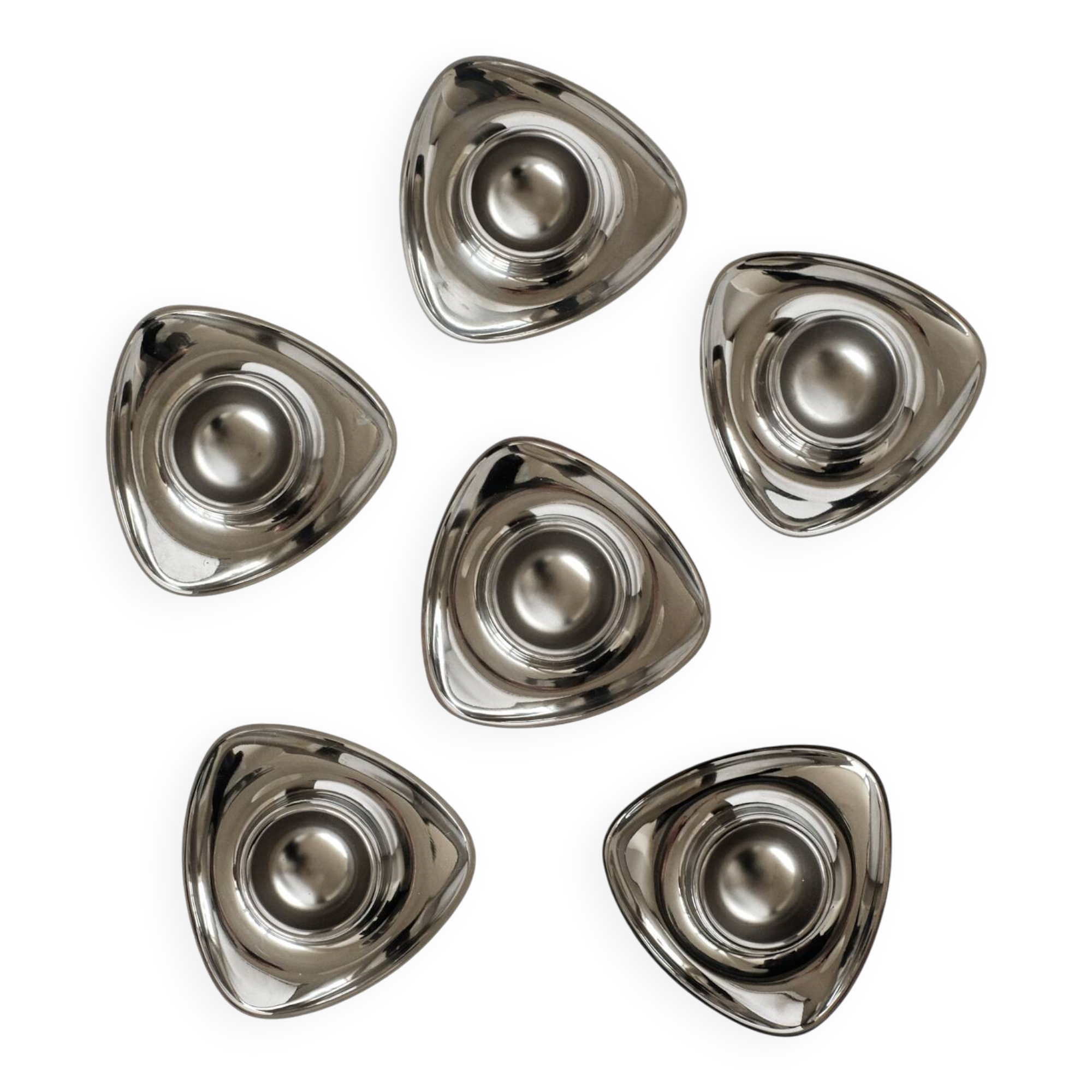 Set of 6 egg cups Carlo Mazzeri & Anselmo