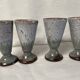 Set of 4 gray sandstone cups