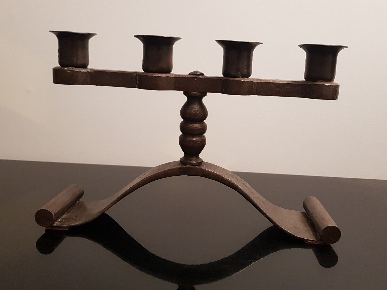 2 wrought iron chandeliers