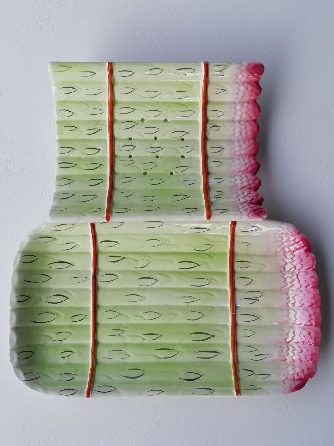 Asparagus dish in slip