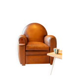 Club armchair with armrest box