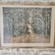 Tableau Lithographie ancienne - Paysage forêt - Bernard Gantner