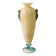 Amphora vase, speckled yellow. Murano style. Blown glass. Height 28 cm