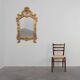 20th century large gilded baroque style mirror by Deknudt, Belgium