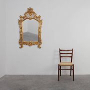 20th century large gilded baroque style mirror by Deknudt, Belgium