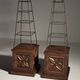 Set of 2 obelisk étagères