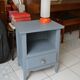 Vintage grey bedside