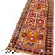 Turkish Handwoven Vintage Herki Kilim 90 cm x 307 cm
