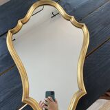 Italian mirror in gilded wood