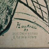 A reproduction of poster 1900 of Toulouse Lautrec poster