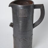 Handmade stoneware pitcher