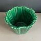 Cache-pot P.L. France Poët Laval in green ceramic