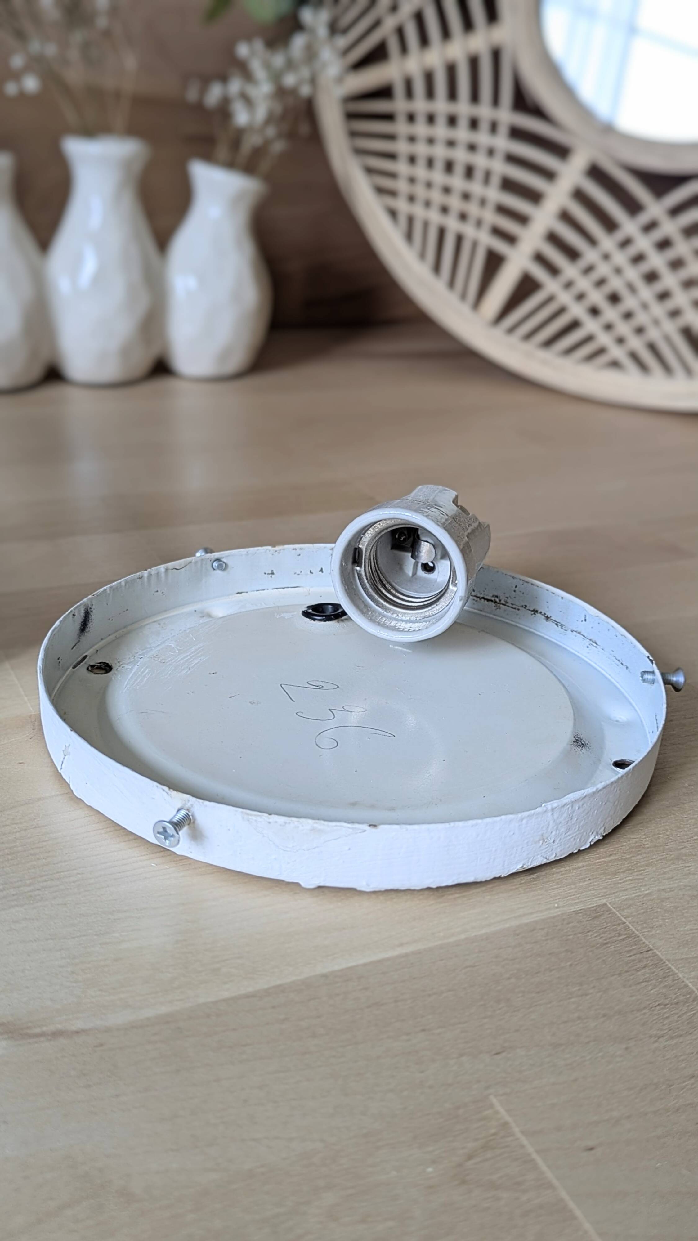 Vintage square ceiling light (L-0253)
