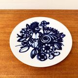 Vintage German peacock wall plate by Bjørn Wiinblad for Rosenthal, 1970s.