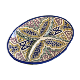 Plat de service ancien céramique marocain