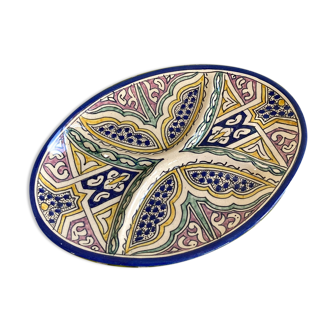 Ancient Moroccan ceramic serving dish
