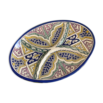 Plat de service ancien céramique marocain