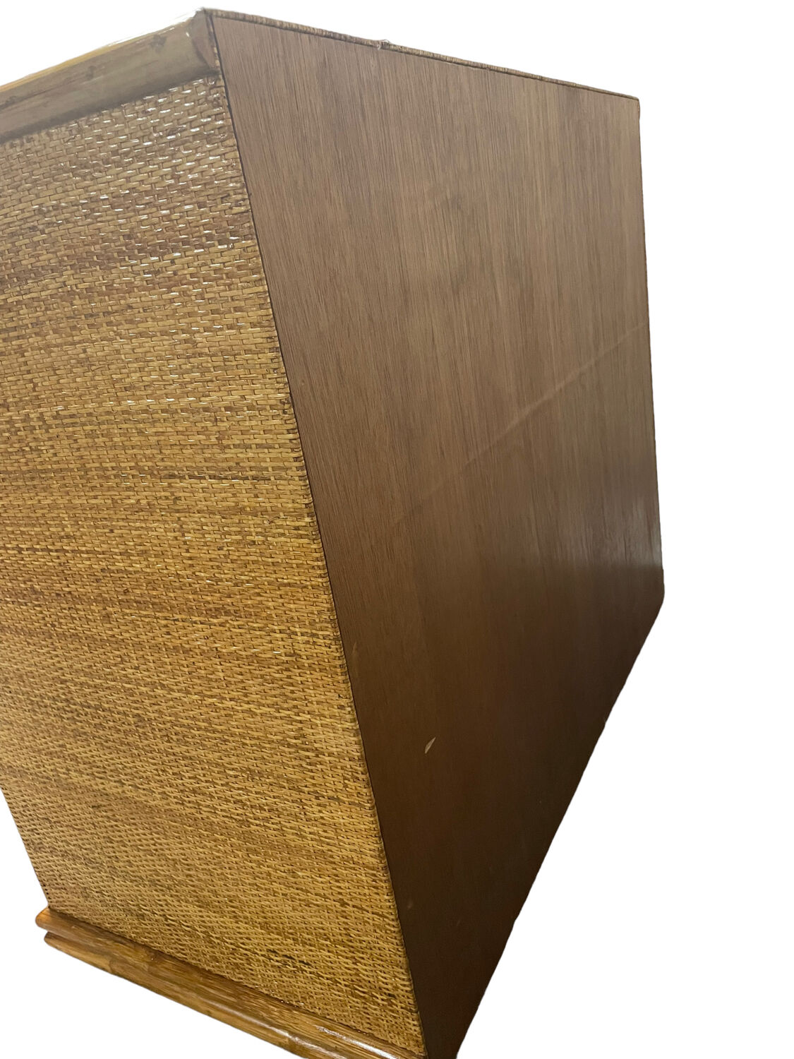 1970s rattan chest of drawers