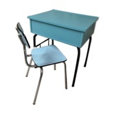 Ensemble bureau écolier et chaise en formica