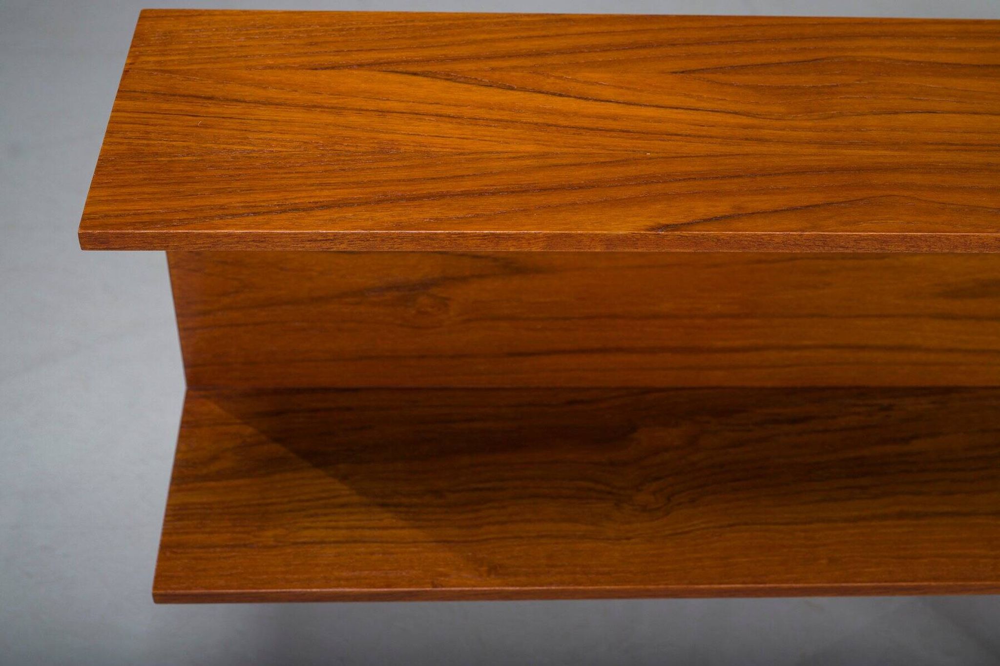 Mid-century modern teak wall shelf by Walter Wirtz for Wilhelm Renz, Germany, 1960s