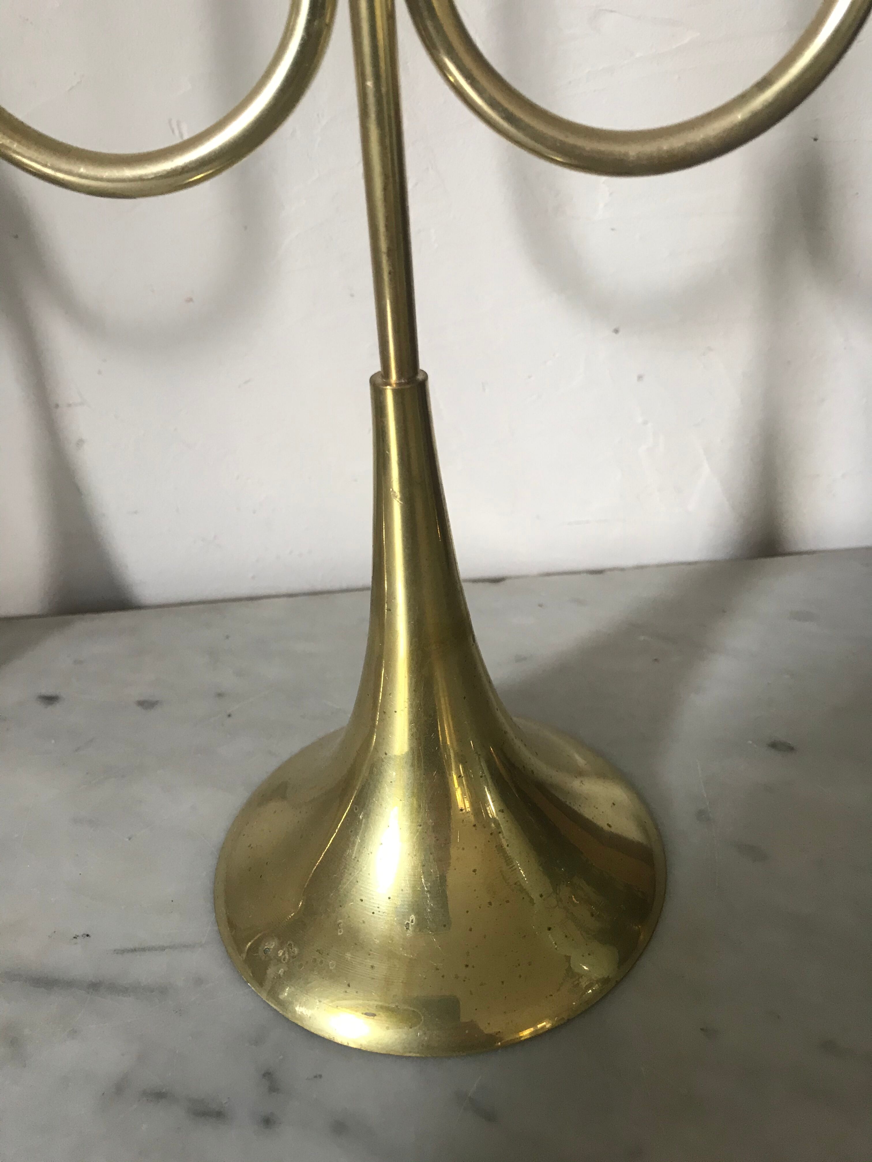 Pair of brass candlesticks