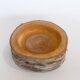 Empty raw wooden pocket with bark