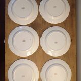Assiettes plates Digoin Sarreguemines