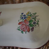 Comb holder with lid or bonbonnière - louis xv – reverbere collection – faience lunéville